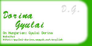 dorina gyulai business card